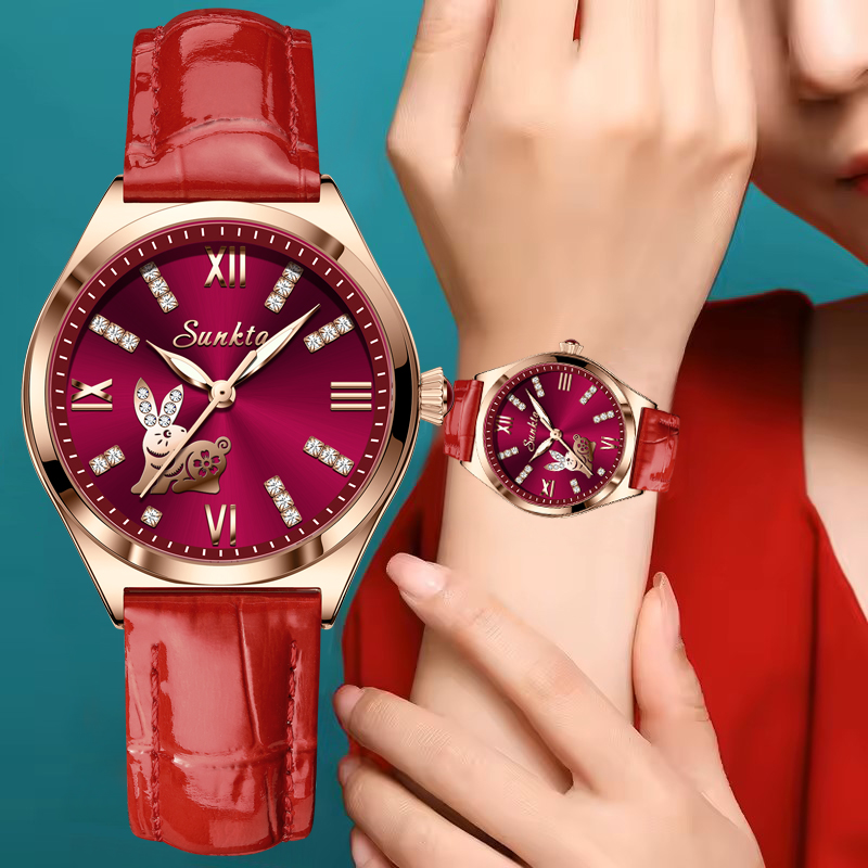 Zodiac Luxury Watch - SUNKTA Kadın Izle Yaratıcı Zodyak kadran