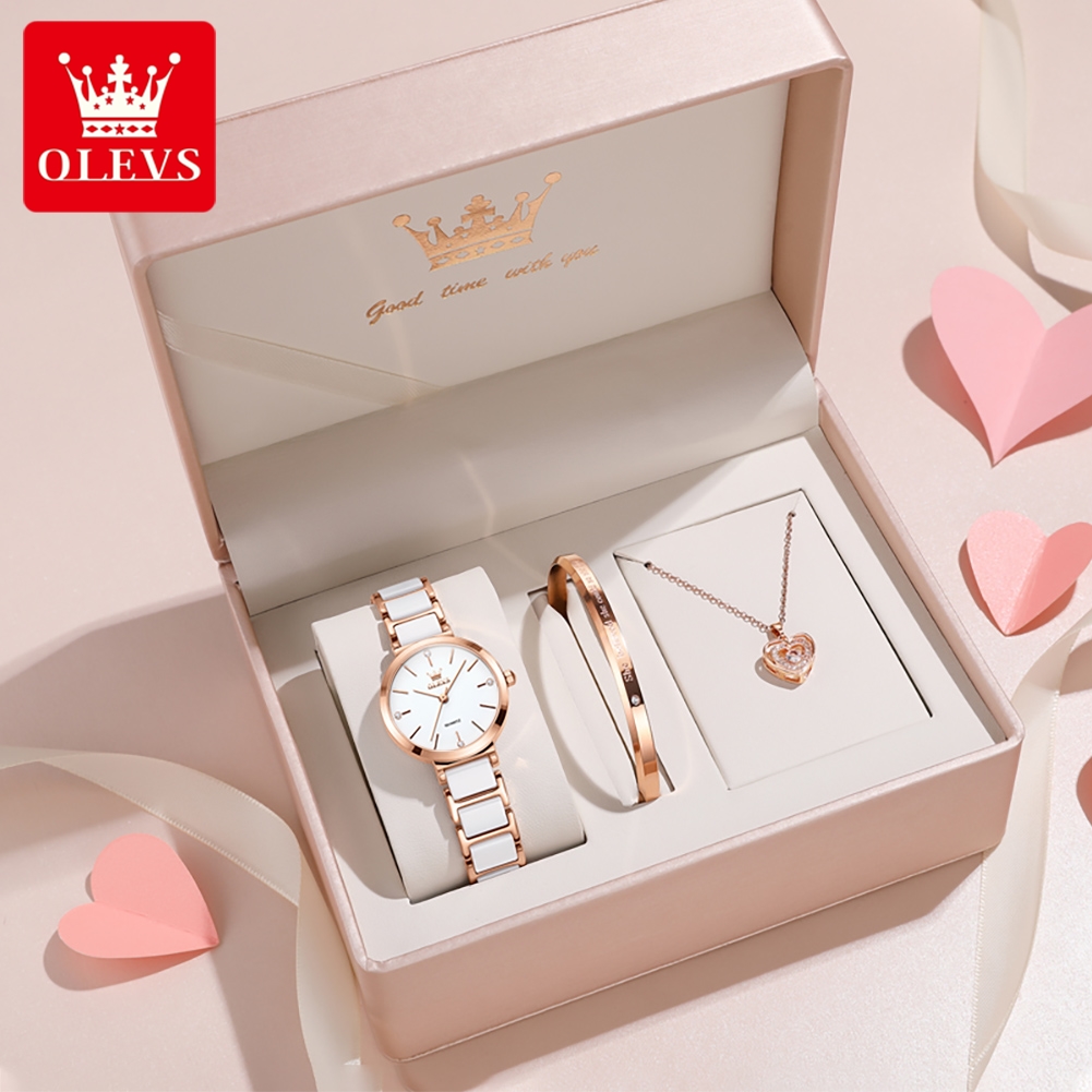 Luxury Watch - OLEVS Kadın Saati 5877 Lüks Zarif