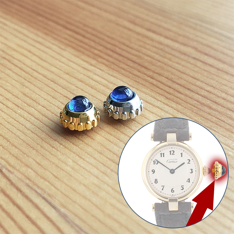Luxury Watch Engraving - Cartier için safir izle taç Vendome