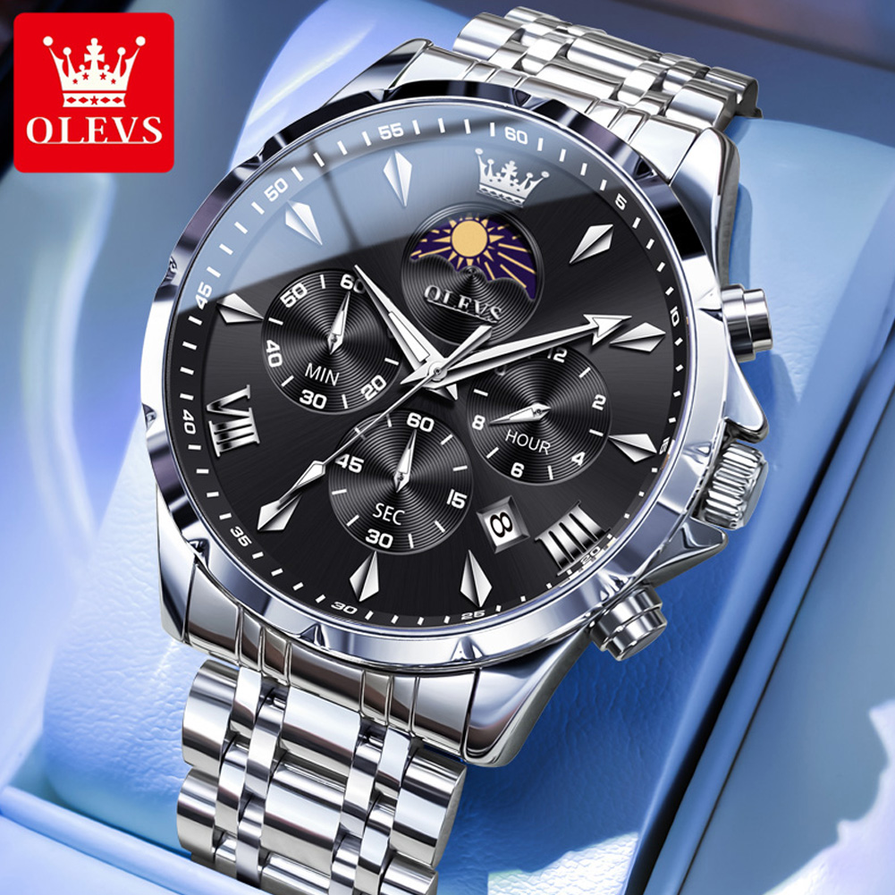 Luxury Watch Affordable - OLEVS 3653 Marka Ay Fazı Takvimi