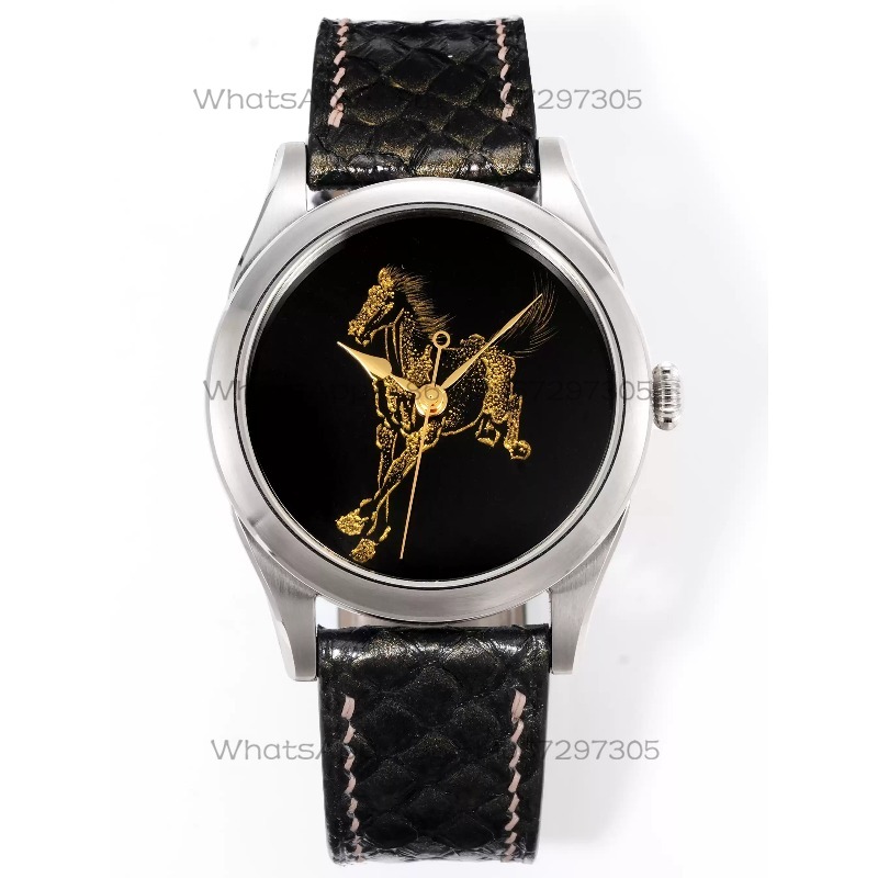 Zodiac Luxury Watch - Altın işçiliği At Yılı zodyak mekanik