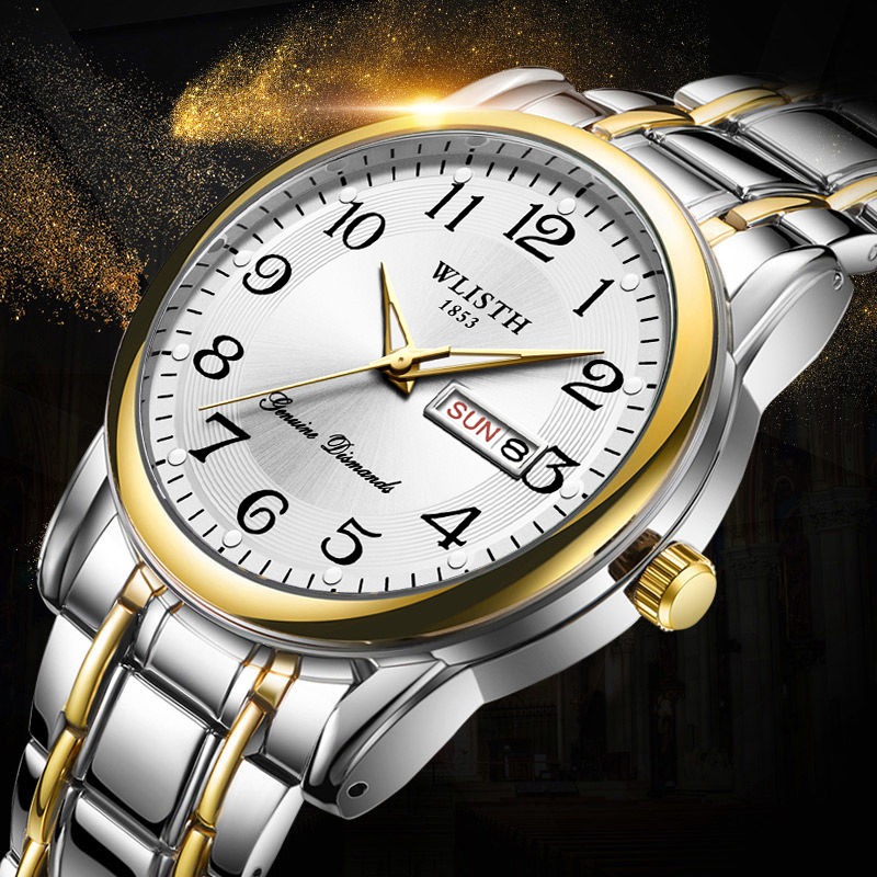 Luxury Watch Exchange - Lüks Erkek Kuvars Saat Dijital Kol