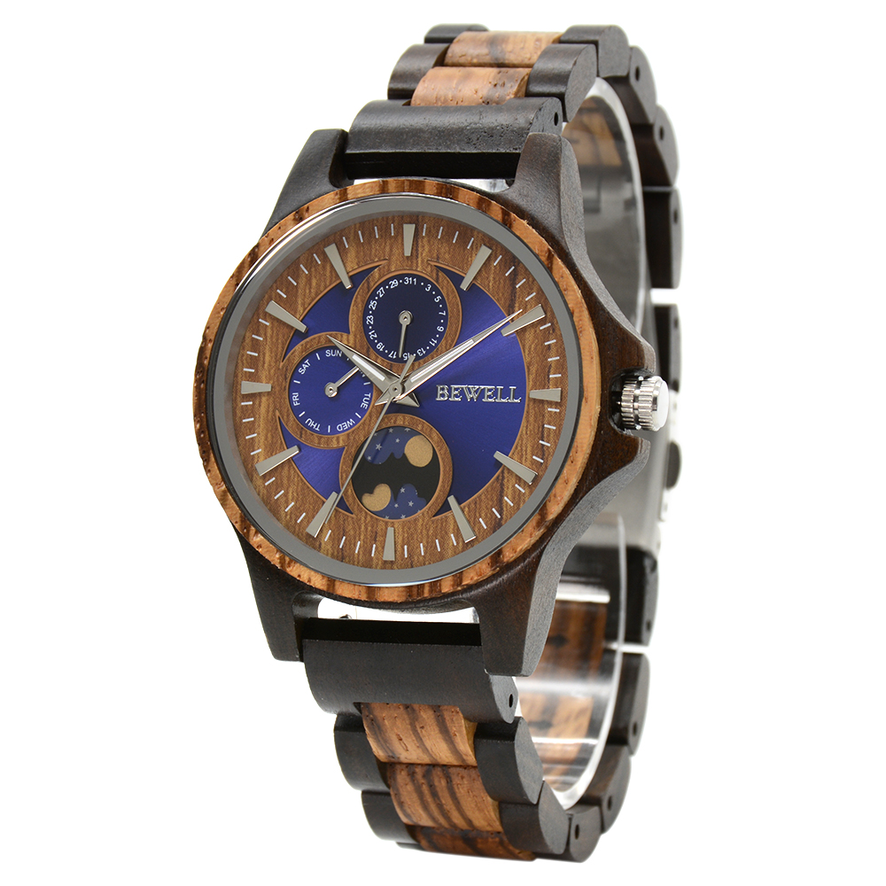 Luxury Watch Engraving - Erkekler için Ahşap Saat, Kişiye Özel