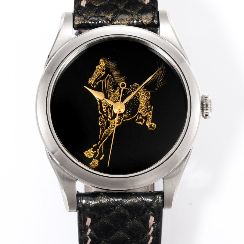 Zodiac Luxury Watch - Huasuo, Başarı, Altın İşçilik At Zodyağı