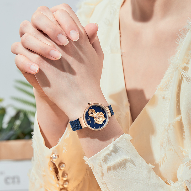 Luxury Watch Kit - NAVIFORCE Lüks Kadın Kol Saati Seti