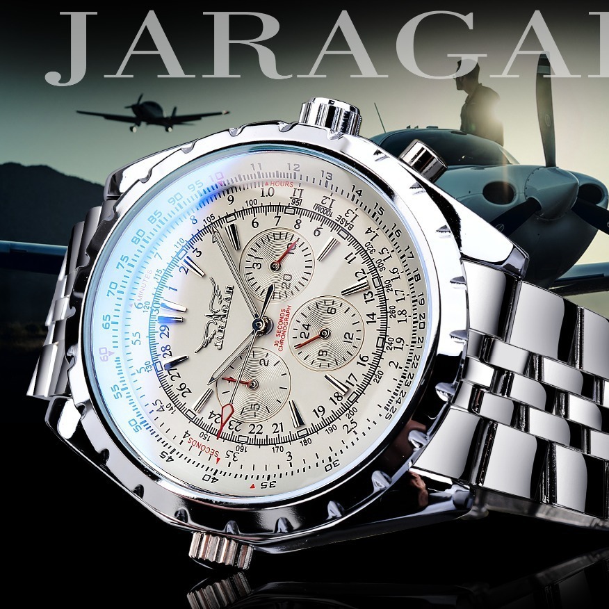 JARAGAR 212 Zarif Otomatik Mek - Chronograph Flyback Watch incelemesi ve fiyatı