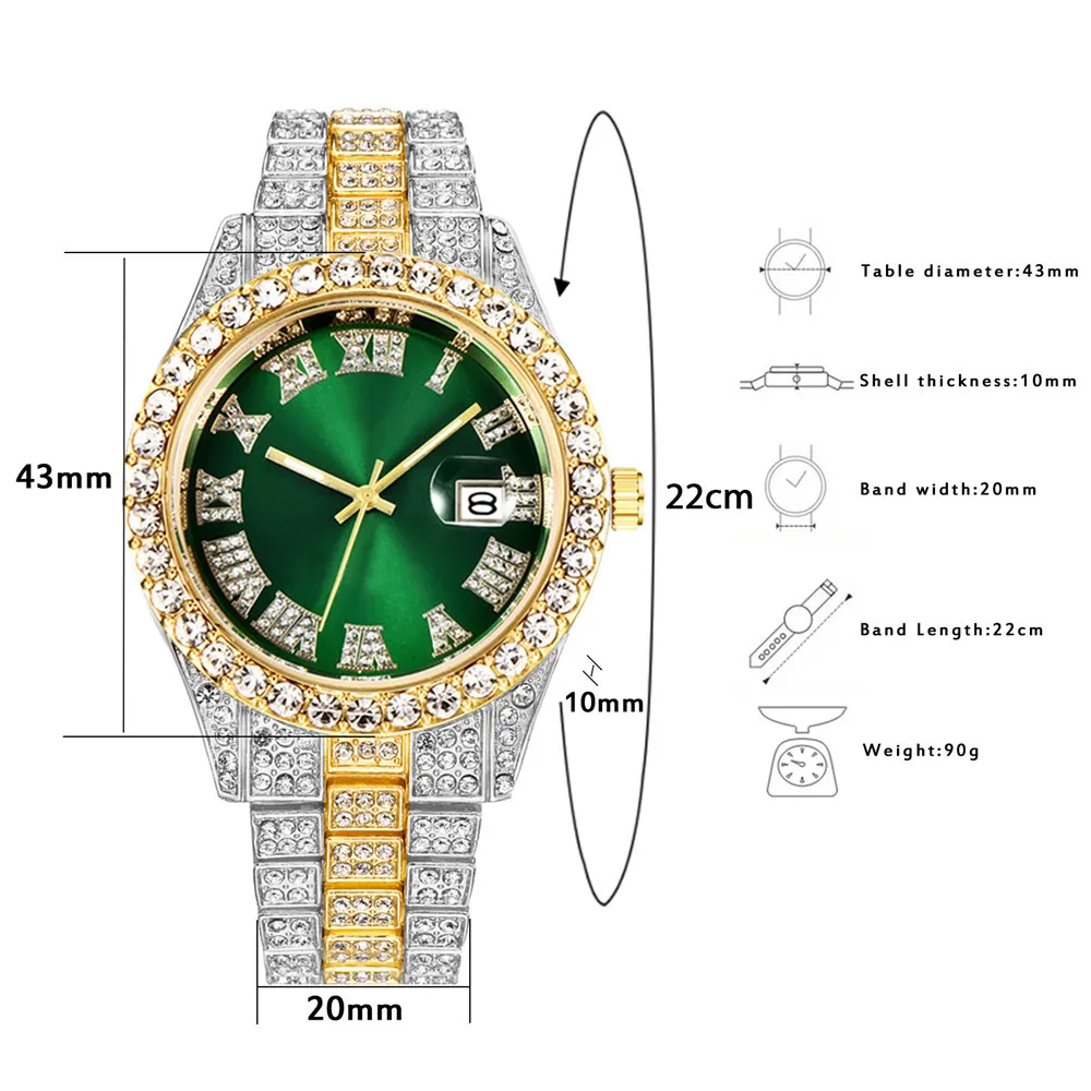 Tam Buzlu Kaplama Bilezik Erke - Luxury Watch Miami incelemesi ve fiyatı