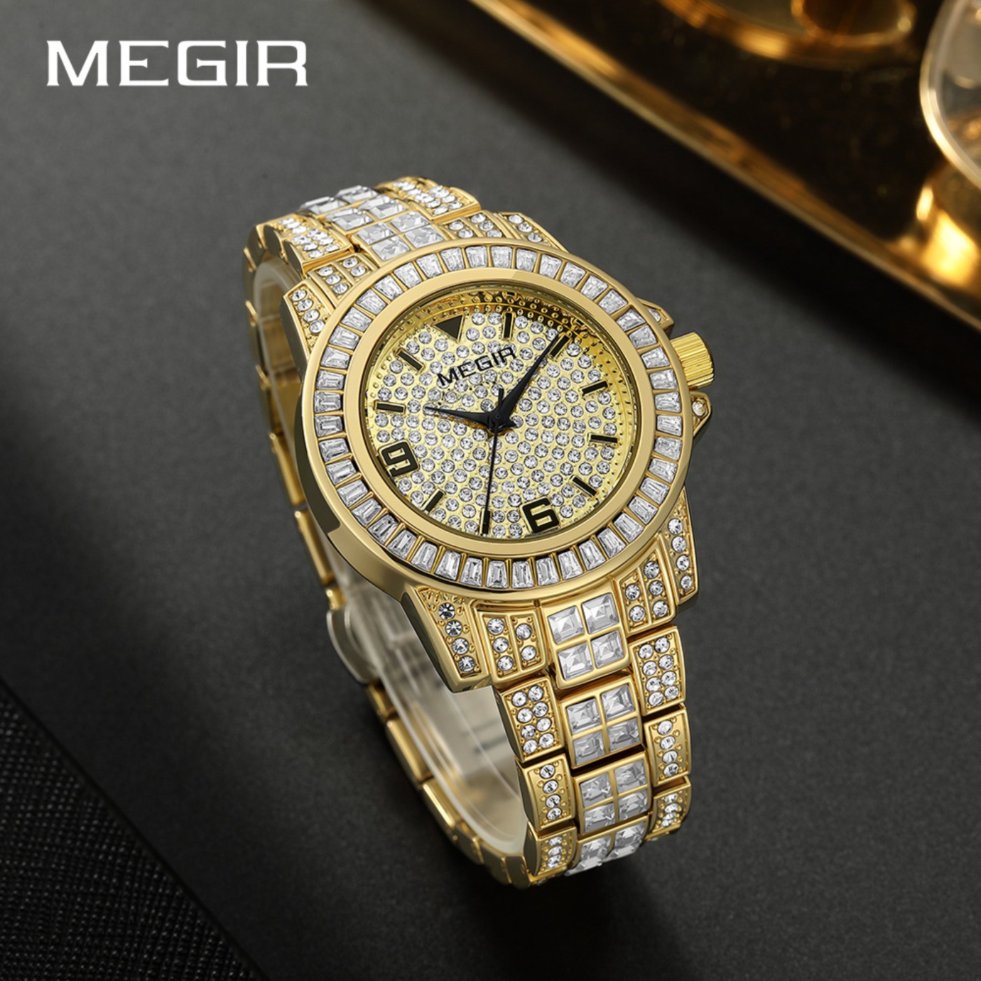 MEGIR Lüks Elmas Saatler Unise - Luxury Watch And Bracelet incelemesi ve fiyatı