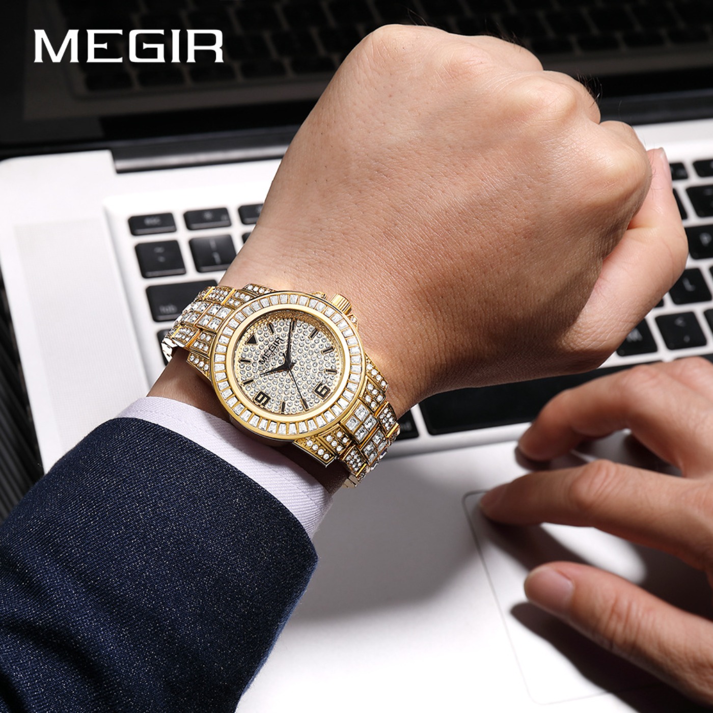 MEGIR Lüks Elmas Saatler Unise - Luxury Watch And Bracelet incelemesi ve fiyatı