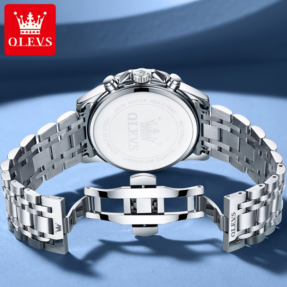OLEVS 3653 Marka Ay Fazı Takvi - Luxury Watch Affordable incelemesi ve fiyatı