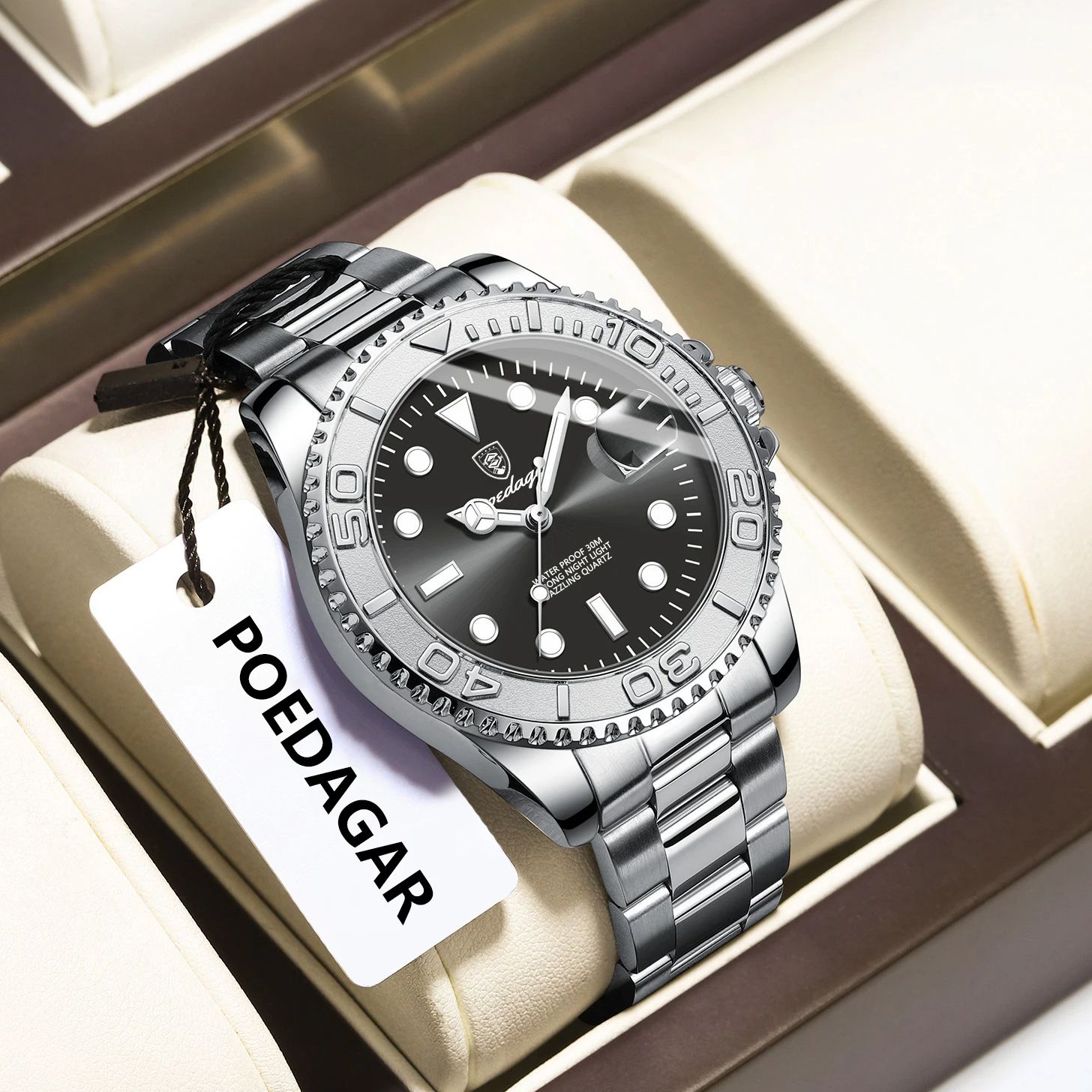 POEDAGAR Trendy Spor Adam Izle - Luxury Watch And Bracelet incelemesi ve fiyatı