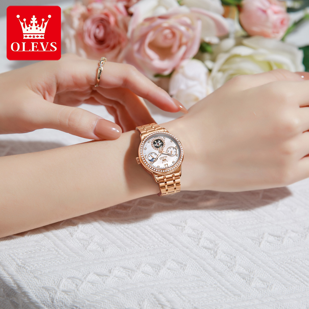 OLEVS kadın saatleri üst marka - Luxury Watch And Bracelet incelemesi ve fiyatı