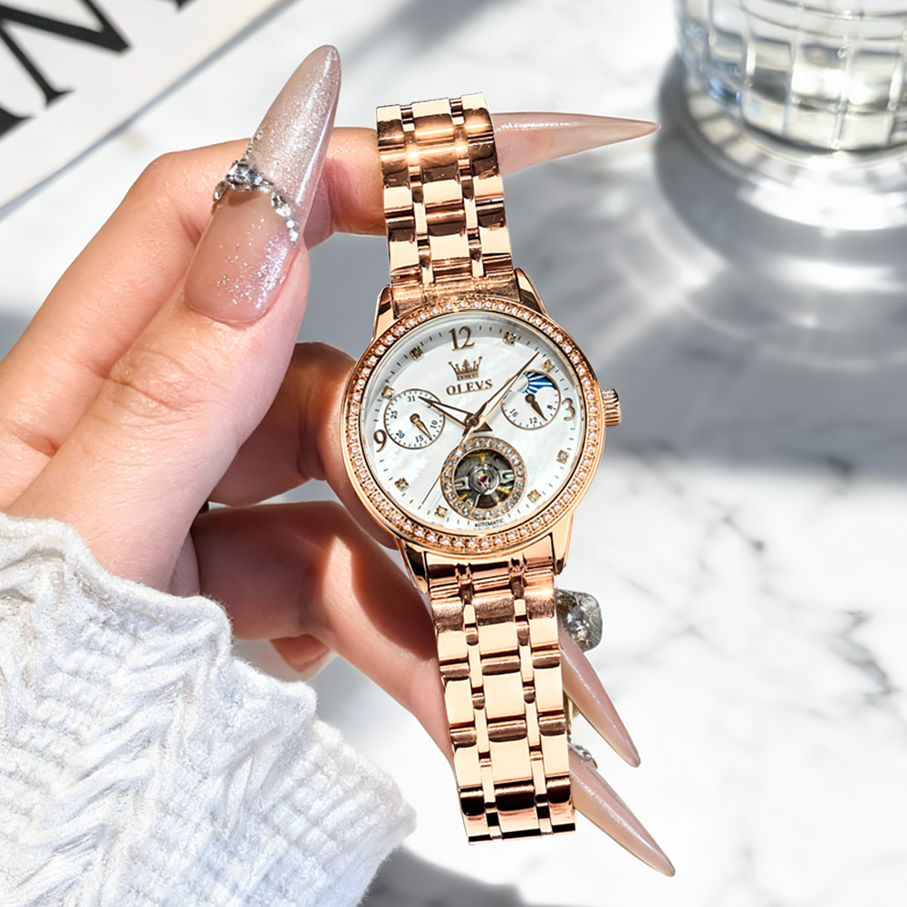 OLEVS kadın saatleri üst marka - Luxury Watch And Bracelet incelemesi ve fiyatı